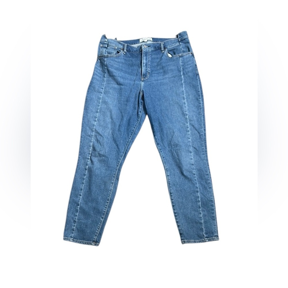 Abercrombie and fitch the super skinny high rise curve love  Blue Jeans 33-16